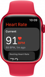 Apple Watch Series 8 (GPS) - 45mm - Sport Band - M/L - Red