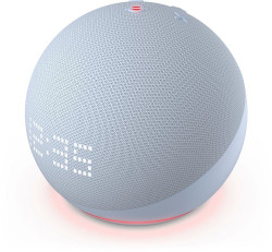 Amazon Echo Dot 5 with Clock - Cloud Blue