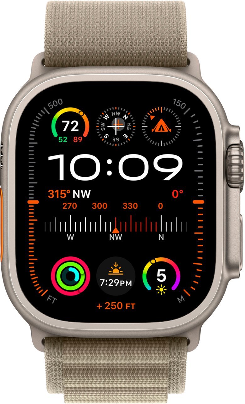 Apple Watch Ultra 2 - 49mm - Cellular - Alpine Loop - Olive